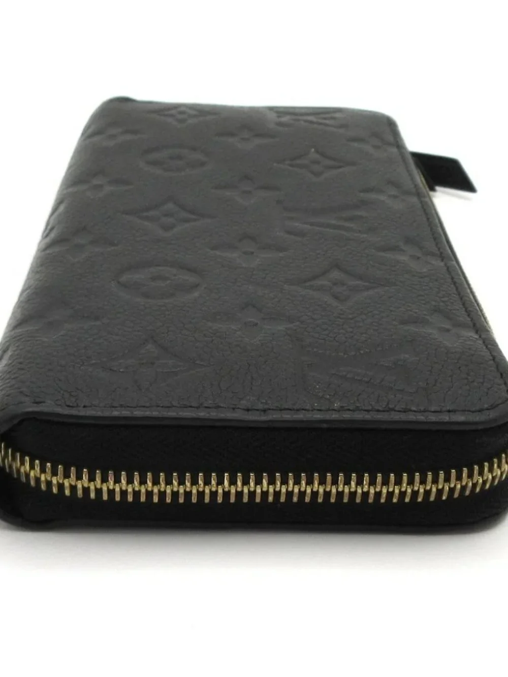LOUIS VUITTON Zippy Wallet Noir Monogram Empreinte Long Wallet